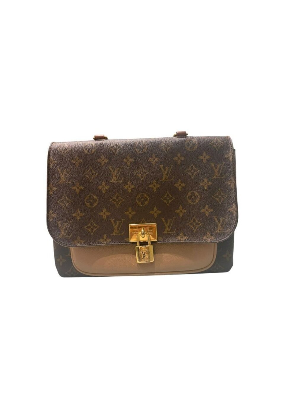 Louis Vuitton Monogram Marignan Brown Gold Leather Shoulder Bag
